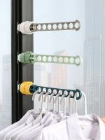 Indoor Window Frame Clothes Hanger Balcony Window Table Card Buckle Clothes Fantastic Rack Travel Portable Window Hanger Rod