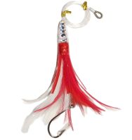 OFFSHORE TACKLE RIGGED 6 TUNA FEATHER STYLE RESIN HEAD LURE TUNA MARLIN SALTWATER TROLLING TUNA FISHING LURE