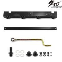 high Volume Fuel Rail Kit for Honda 02-06 for Acura for RSX for Civic K20 K20A2 K20Z1 K20A3 black Aluminum alloy Valves