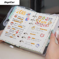Cute Notebook A5 A6 Binder Journal Kawaii STUDENT Notepad School Travel Daily Organizer Spiral Note Book 6 Rings Stationery