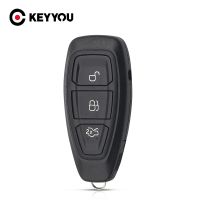 Keyyou อะไหล่รถรีโมท3ปุ่มสำหรับ Ford Focus C-Max Mondeo Kuga Fiesta B-Max ที่ชนะปลอกรีโมทไทเทเนียม