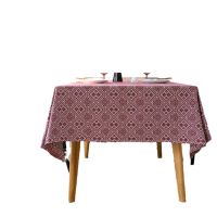 American Tablecloth Jacquard Oil Painting Table Cover Thick Bue Flowers Rectangular Wedding Dining Table Cover Tea Table Cloth