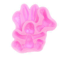 WUJI 3D Rabbit Easter Bunny Silicone Mould Fondant Cake Molds Cupcake Tools Kitchen