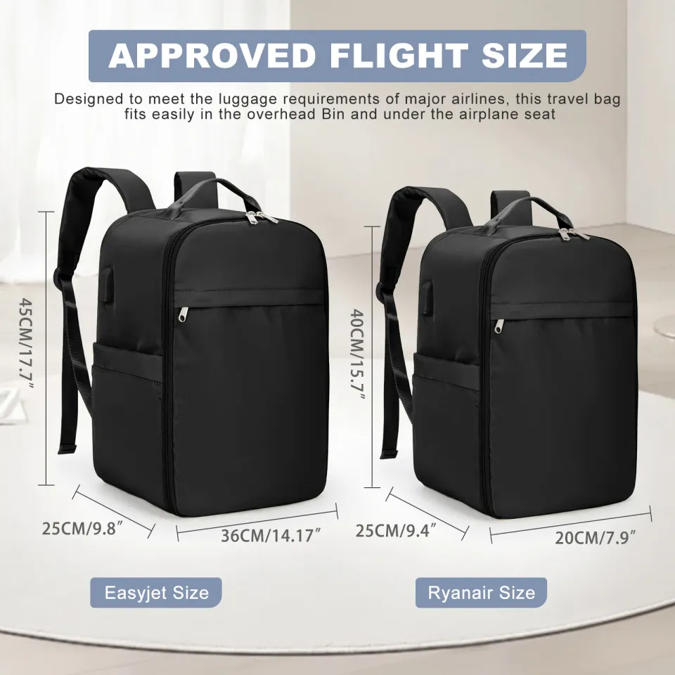 Ryanair Backpack 40x20x25 Cabin Bag, Hand Luggage Travel Backpack