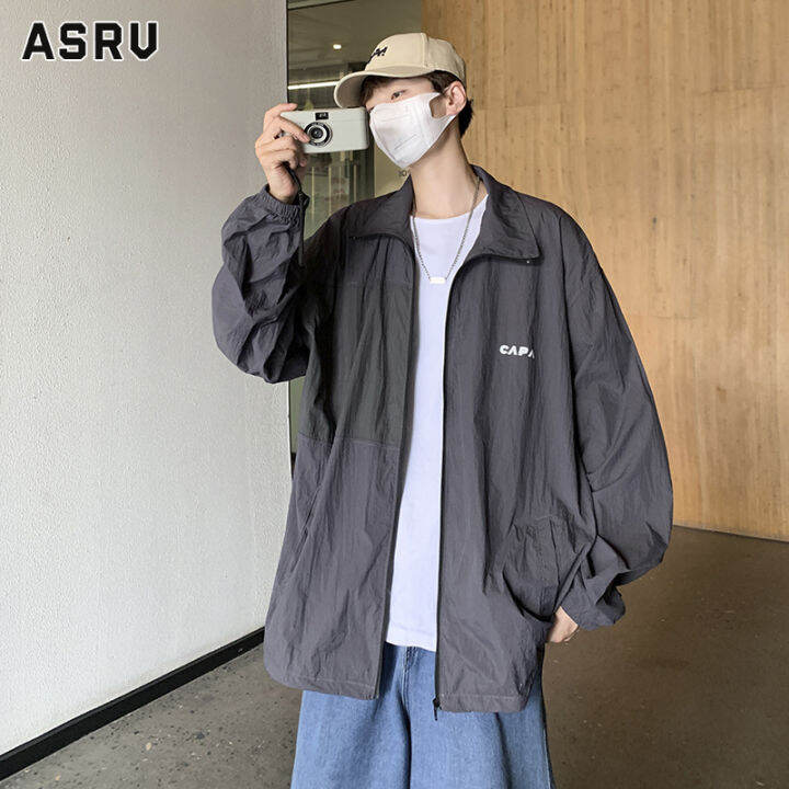 asrv-แจ็คเก็ตแบบ-lightweight-ผู้ชาย-เสื้อกันหนาว-เสื้อแจ็คเก็ต-เสื้อคลุมชาย-เสื้อแจ็คเก็ตน้ำหนักเบากีฬาแจ็คเก็ตป้องกันแสงแดดฮาราจูกุโค้ทมีสไตล์ความยาวปานกลางผู้ชาย