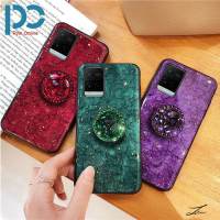 สีชมพูออนไลน์ Store เคสสำหรับ Samsung Galaxy A03เคสโทรศัพท์ลายหินอ่อนฟอยล์สีทองหรูหราพร้อมขาตั้งมือจับลายหินอ่อน