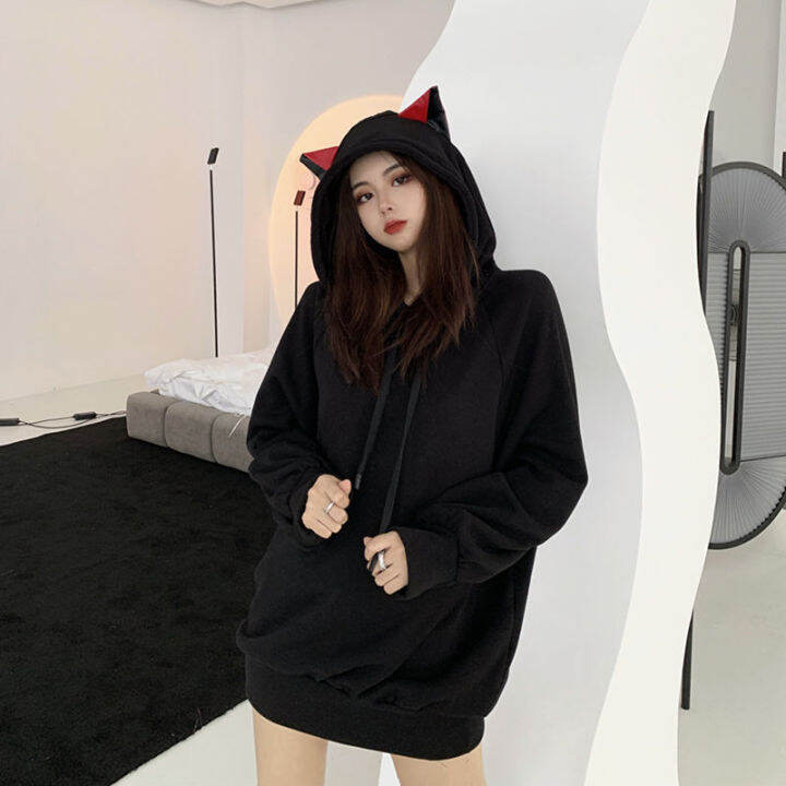 houzhou-cat-ears-hoodie-women-black-kawaii-long-sleeve-autumn-winter-hooded-sweatshirt-gothic-streetwear-loose-casual-clothes