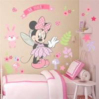 Cartoon  Mickey Minnie Wall Stickers For Kids Room  Bedroom Wall Decoration Movie Posters Door Sticker  Gifts for kids Stickers