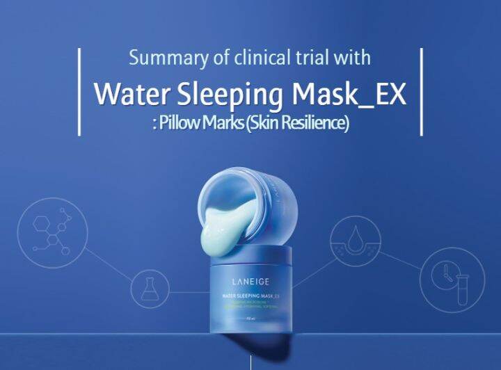 LANEIGE Water Sleeping Facial Mask EX (15mlx4pcs), for Dry and Flaky
