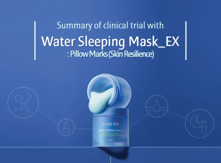 [1/4PCS]LANEIGE Water Sleeping Mask EX untuk Kering dan Bersisik Kulit