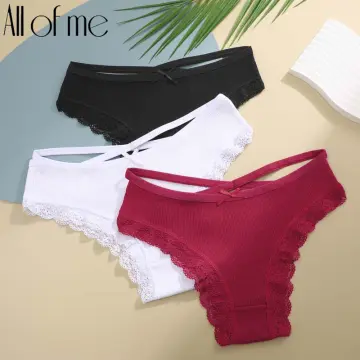 FINETOO 3PCS/Set G-string Panties Cotton Women's Underwear Sexy Panty  Female Underpants Thong Solid Color Lingerie T-Back Design - AliExpress