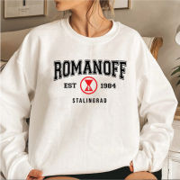 Romanoff 1984 Sweatshirt 2021 Sweatshirts Natasha Romanoff Pullovers Women Graphic Hoodies Streetwear Sweatshirt Top