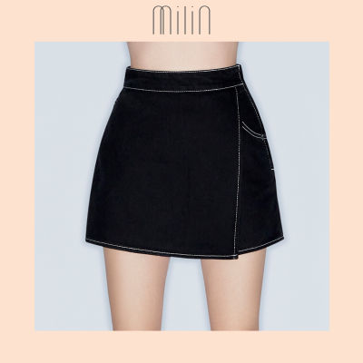 [MILIN] Micro denim mini Skort กางเกงกระโปรงยีนส์ขาสั้น / Sass Skort