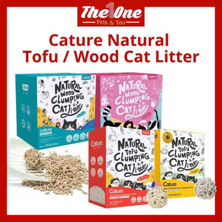 Cature Natural Premium Tofu / Wood Clumping Cat Litter Tofu Clumping