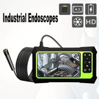 xiaopo 1pc Industrial Endoscope Borescope, 1080P HD Inspection Camera With 6 LED Lights, IP67 Waterproof Snake Camera, Snake Cable, 4.3 Inch LCD Screen, Car Gooseneck Camera