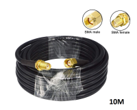 สาย PR-SMA 10M Low Loss 4G ,WiFi Router Antenna Extension Cable RP-SMA Male to female 10M