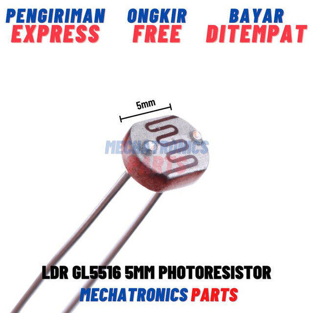 [PAS-0016] Ldr Gl5516 5mm Photoresistor Photo Resistor Gl 5516 | Lazada ...
