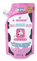 A BONNE Spa Salt เกลือสปาขัดผิว สูตรน้ำนม 350g (รุ่นมีจุกปิด)