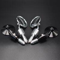 Universal 1 Pair 7/8" Motorcycle Rearview Mirror Round Handlebar Bar End Rear View Mirrors Motorbike Side Mirror Car Accessories