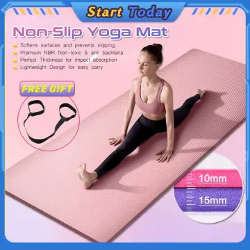 4mm/10mm/15mm Thick EVA Yoga Mat All Purpose Non-Slip Pilates Exercise Mat  Pilates Healthy Exercise Fitness Mat