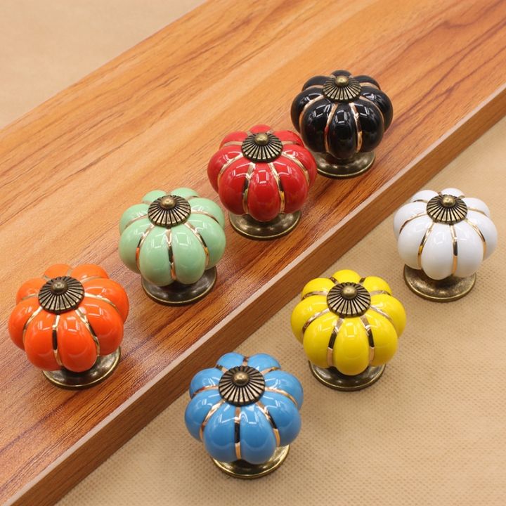 lz-40mm-pumpkin-ceramic-handles-drawer-knobs-single-hole-closet-door-handles-cabinet-handles-with-screws-furniture-handles