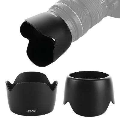 MSAXXZA 75-300MM II เลนส์ฮูด90-300MM ET-60 II สำหรับเลนส์ฮูดเลนส์แคนอนอุปกรณ์เสริมกล้องหมวกกล้อง58Mm สำหรับ Canon 55-250MM