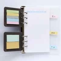 กระดาษโน๊ต มีกาว  ใส่แฟ้ม 6 ห่วงได้ [175 แผ่น] Loose Leaf Sticky Note A6 / A5 by mimisplan