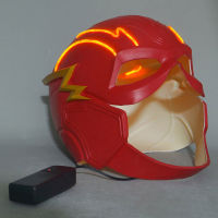 Máscara De Superhéroe De Película, Disfraz De Cosplay, Flash, Barry Allen,Mátex,Casco Led,Utileria De Halloween Unisex Para Adultos