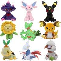 ตุ๊กตาของเล่นตุ๊กตา Aipom Celebi Umbreon Eevee Tortra Espeon Perrserker แบบดั้งเดิมตุ๊กตามอนสเตอร์อะนิเมะ