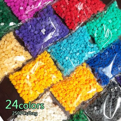 6000pcs 8*8mm Diamond Building Blocks 24colors 250PCs/bag DIY 3D Small Brick For Children Educational Toy Kids Gifts