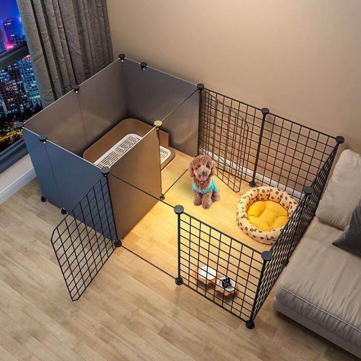 DIY Frame Steel Panel Extendable Dog Cage Pet Cage Dog Fence Stackable