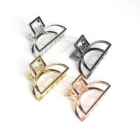 2020 Women Girls Geometric Hair Claw Clamps Hair Crab Moon Shape Hair Clip Claws Solid Color Accessories Hairpin Large/Mini Size