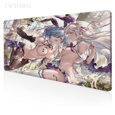 ○☏ Sexy Anime Girl Rem Re Zero Mouse Pad Gamer XL Computer Home Custom Mousepad XXL keyboard pad MousePads Natural Rubber Table Mat