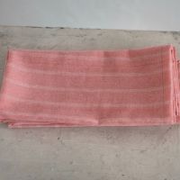 ผ้าเช็ดปากสีชมพูลายทาง STRIPED NAPKIN SET IN PINK