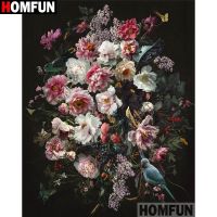 HOMFUN Full Square/Round Drill 5D DIY Diamond Painting "Flower landscape" 3D Embroidery Cross Stitch 5D Home Decor A27761
