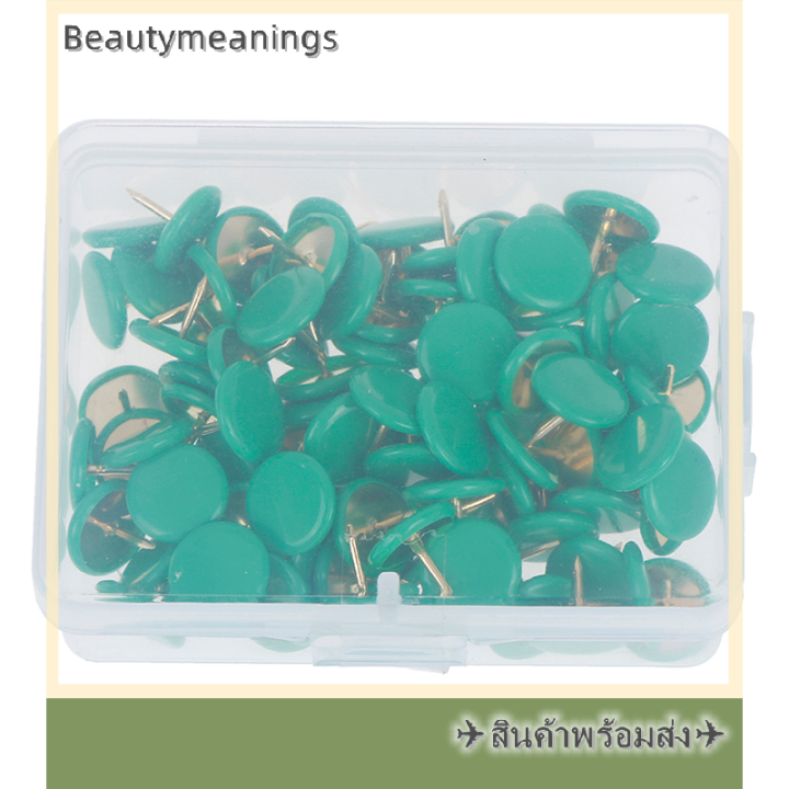 ready-stock-100pcs-round-push-pins-notice-board-แผนที่-thumb-tacks-point-bulletin-drawing