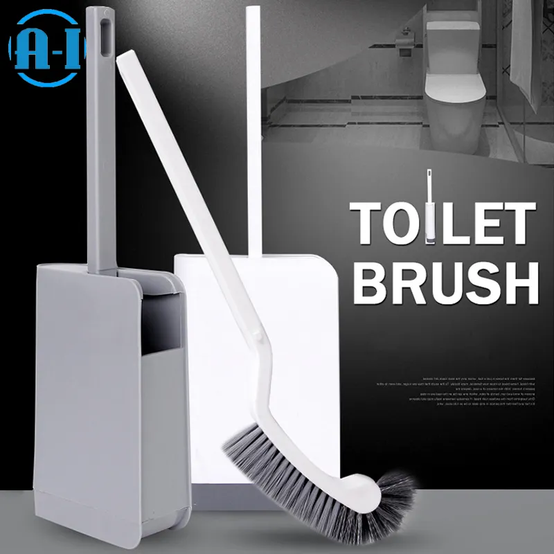 Slim Compact Bathroom Toilet Bowl Brush Toilet Brush Sturdy Deep