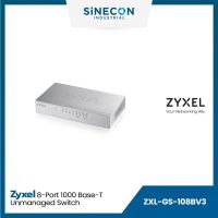 Zyxel ไซเซล รุ่น GS-108BV3 สวิตซ์ 8-port 1000Base-T Unmanged Switch