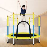 Trampoline แทรมโพลีนเด็ก เตียงกระโดดสำหรับเด็ก แทรมโพลีนเด็ก กระโดด เส้นผ่าศูนย์กลาง 1.4m  ขารูปตัวยูที่มั่นคง ความยืดหยุ่นที่แข็แข็งแรง