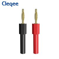 Cleqee P7020ปลั๊ก2มม. กล้วยขั้วต่อทองแดงชุบทองพร้อมซ็อกเก็ต4มม. 30V/10a สำหรับตัวแปลงโพรบทดสอบลำโพง