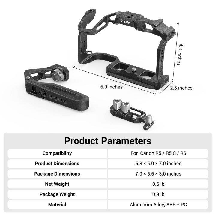 smallrig-อุปกรณ์แมมบาสีดำ-ชุด-cage-สำหรับ-canon-eos-r5-amp-r6-3234