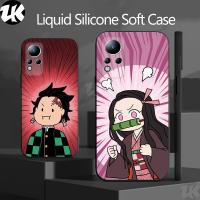 Demon Slayer เคส Infinix Note 12 G96 G88 VIP X663 X670 X672 เคสโทรศัพท์ฝ้า สำหรับเด็กผู้ชายและเด็กผู้หญิง ฝาครอบป้องกันกล้องแบบเต็มซิลิโคนกันกระแทกกันกระแทก