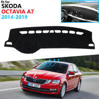 ฝาปิดแผงควบคุมแผ่นป้องกันสำหรับ Skoda Octavia 3 A7 Mk3 5e 2014 ~ 2019อุปกรณ์เสริมรถยนต์ Dash Board Sunshade พรม2016 2017 2018