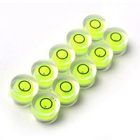 10pcs Precision Mini Spirit Level Set Round Bubble Level Mini Spirit Level Bullseye Level Mark Surface Level Measuring Tools Set Adhesives Tape