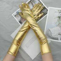 ☞♧ Fashion Long Sheer Gloves Dance Performance Gloves Full Finger Mittens Mesh Elbow Wedding Bride Gloves Halloween Accessories