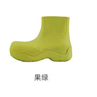 Womens shoes candy color rain boots fashion outer wear water shoes short boots thick-soled plus velvet waterproof rain boots