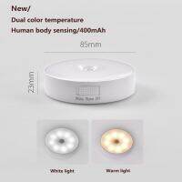 Two Color Light Night Light Intelligent Motion Sensor Cabinet Light Human Body Induction Closet Light Bedroom Stairs Night Light Ceiling Lights