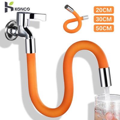 Konco 360° Adjustable Faucet Extender Kitchen Faucet Extension Tube Bathroom Extension Water Tap Kitchen Faucet Accessories