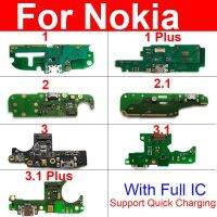 บอร์ดพอร์ตชาร์จ USB สําหรับ Nokia 1 Plus 2 2.1 3 3.1 Plus Power Usb Charger Jack USB Charger Board Connector โมดูลซ่อมชิ้นส่วน