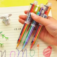 QIAOWEIS ปากกาหลากสี6สีสำหรับทำรายงานด้วยมือของขวัญของเด็กอุปกรณ์การเรียนอุปกรณ์สำนักงานสีสัน0.7มม. ปากกาลูกลื่นปากกาปากกาลูกลื่น